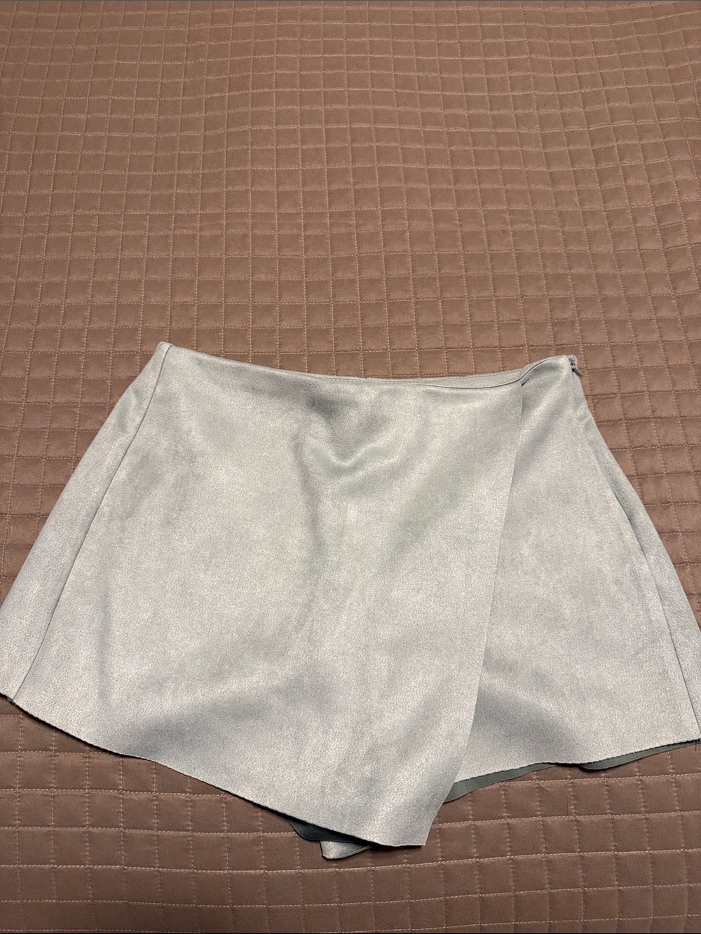 Gray Wrap Skort